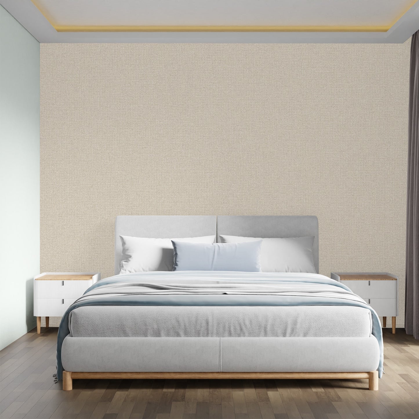 Textured Wallpaper Solid in Beige