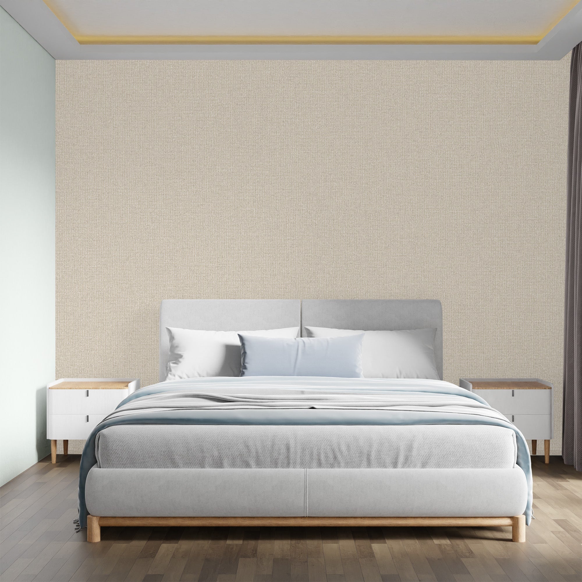 Textured Wallpaper Solid in Beige