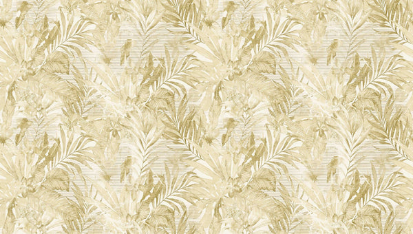 Textured Wallpaper Floral in Yellow