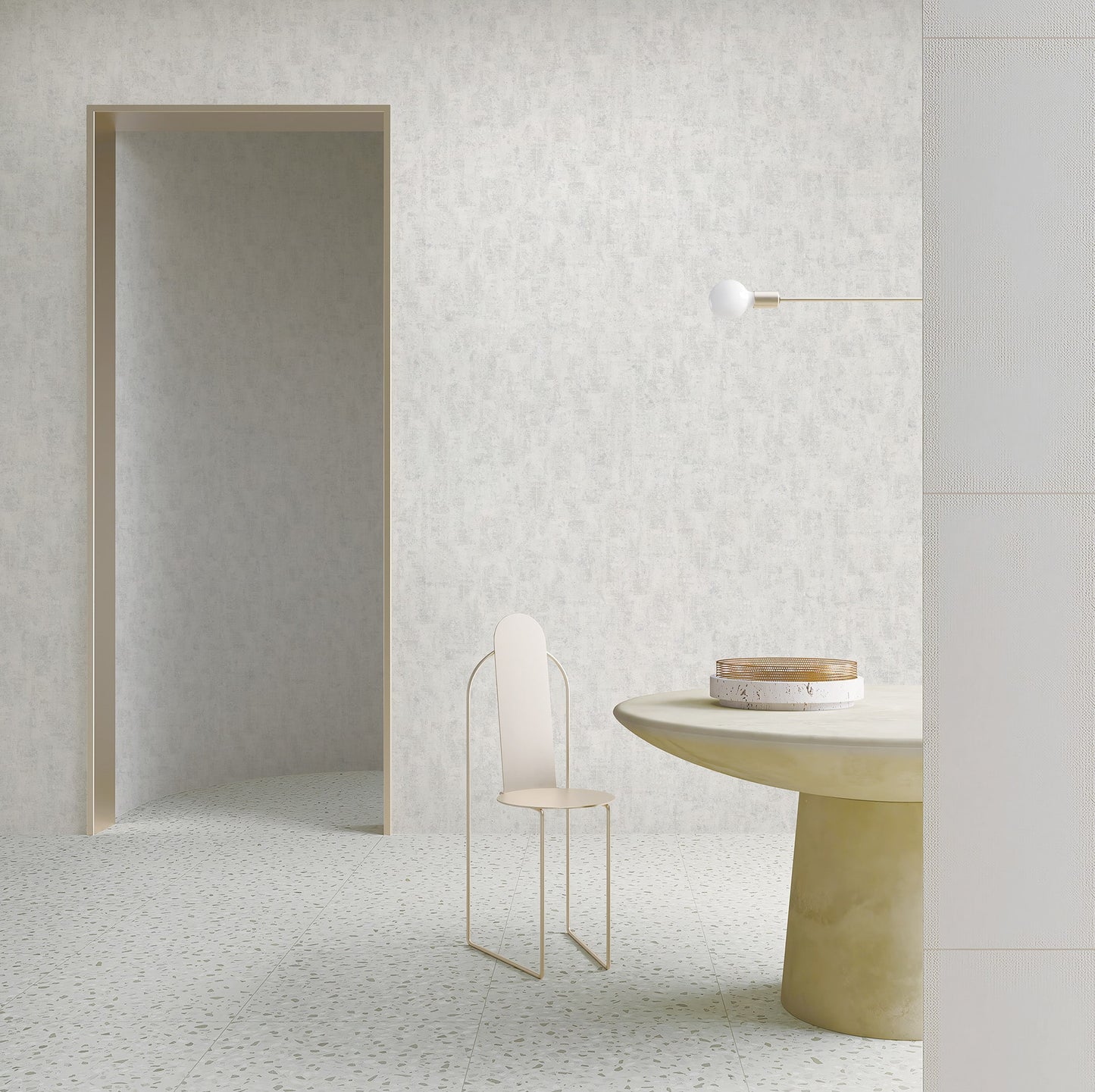 Textured Wallpaper Abstract|Grunge in White|Light Grey