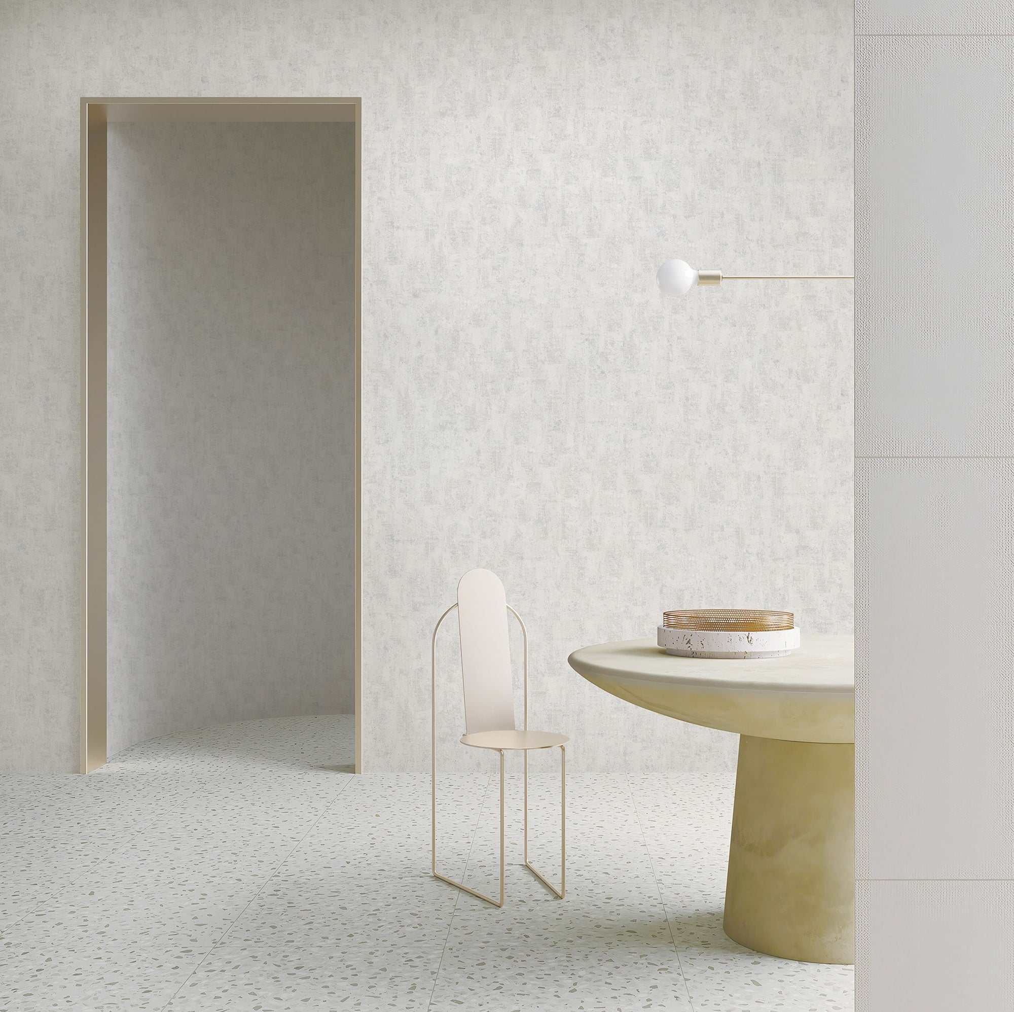 Textured Wallpaper Abstract|Grunge in White|Light Grey