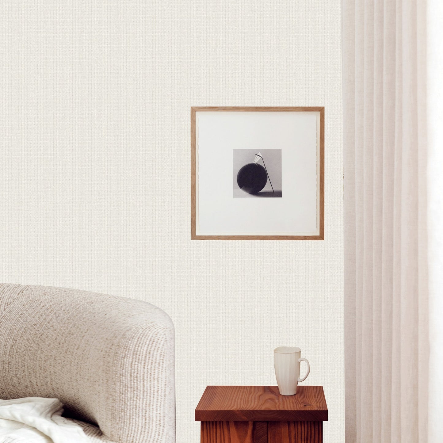 Textured Wallpaper Abstract in Cream