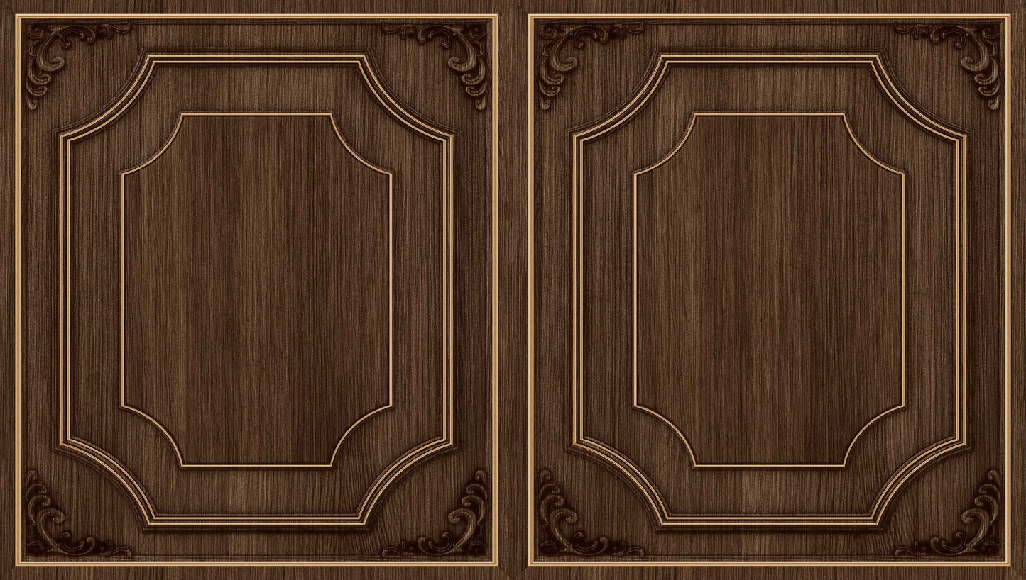 Textured Wallpaper Victorian|Traditional in Brown