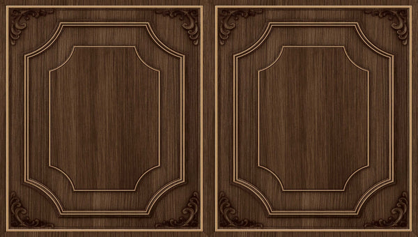 Textured Wallpaper Victorian|Traditional in Brown