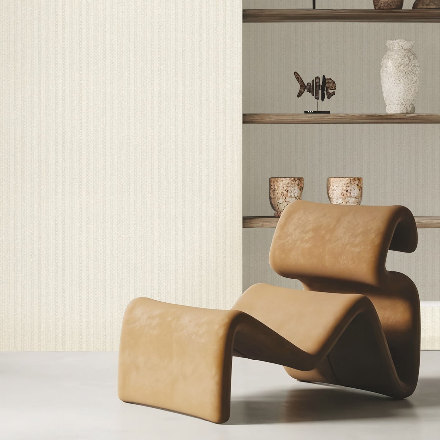 Textured Wallpaper Abstract in White