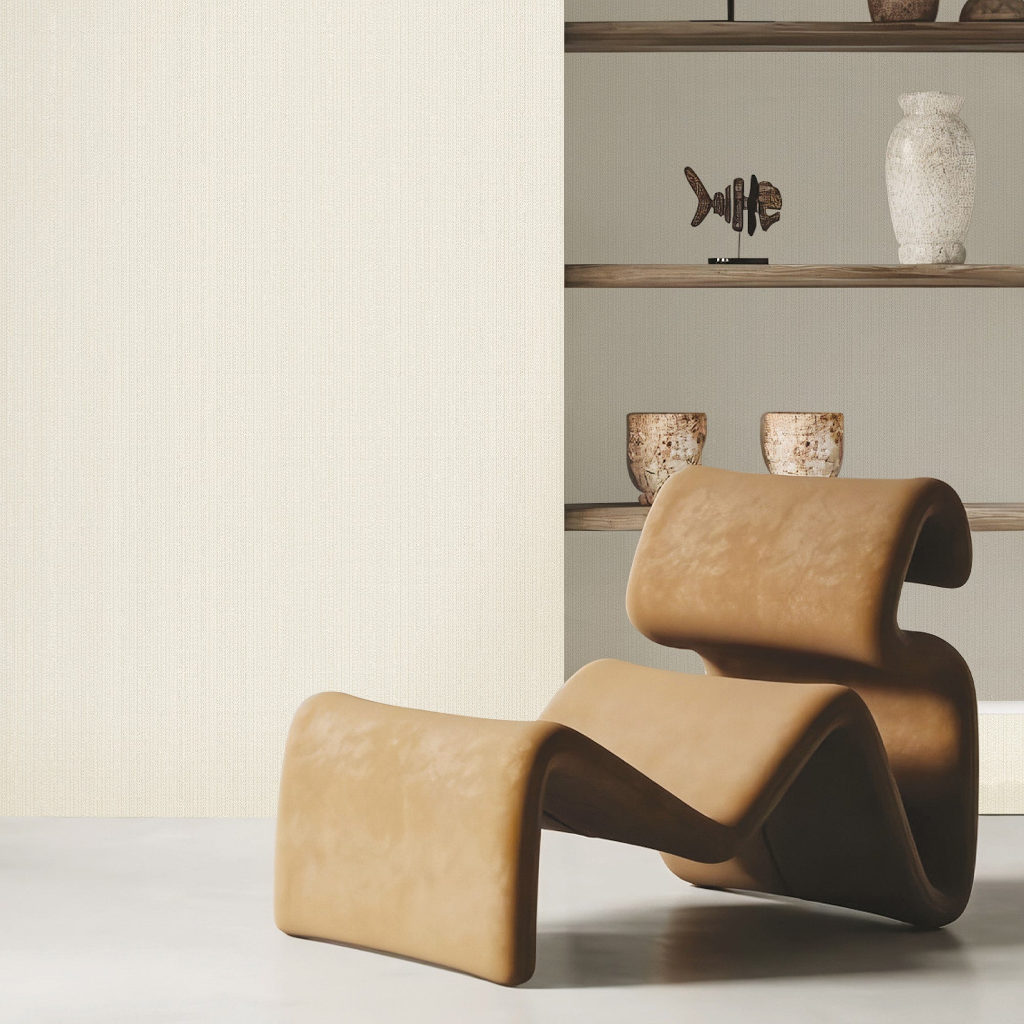 Textured Wallpaper Abstract in White