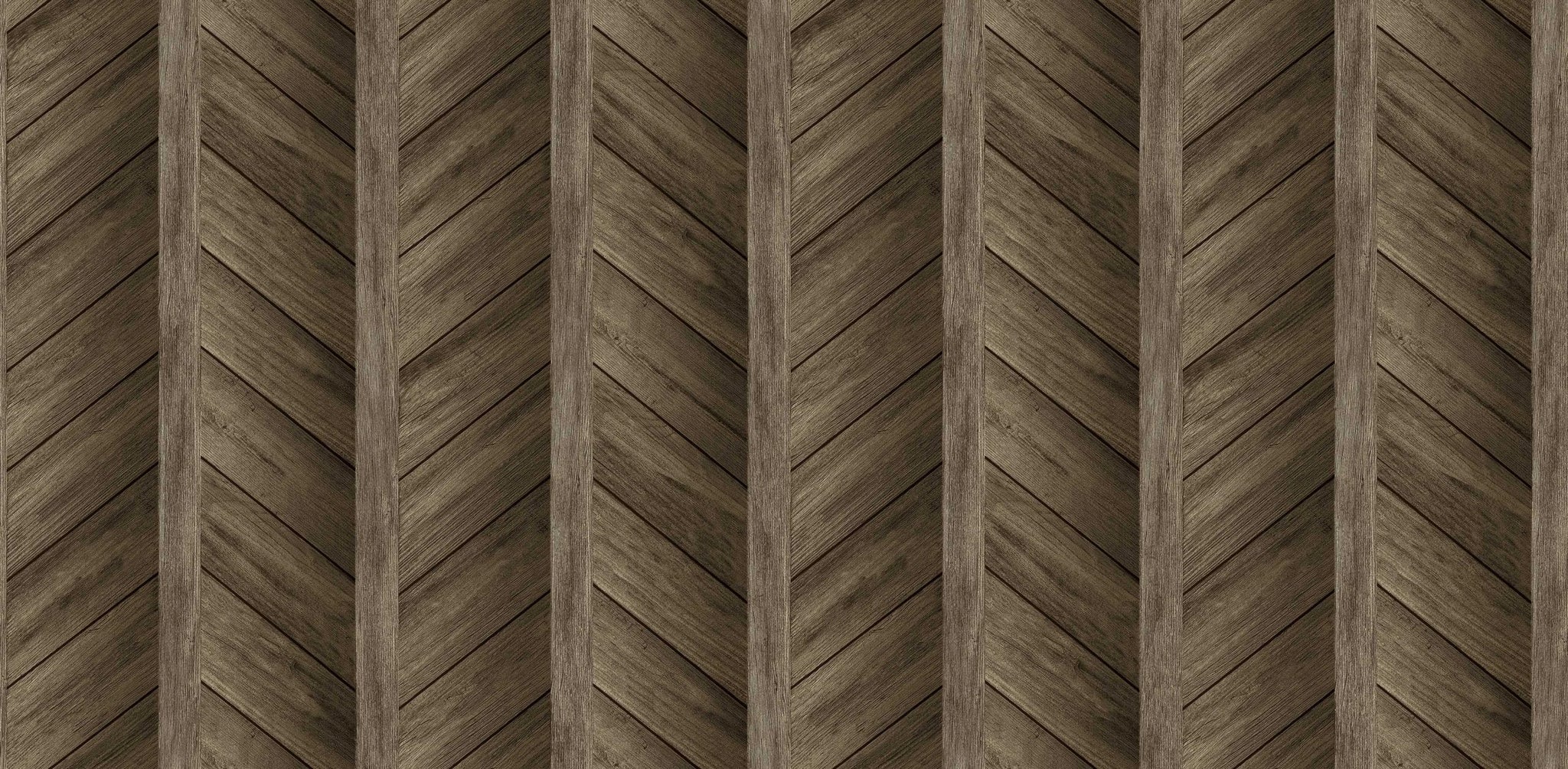 Textured Wallpaper Chevron|Wood|Rustic in Brown