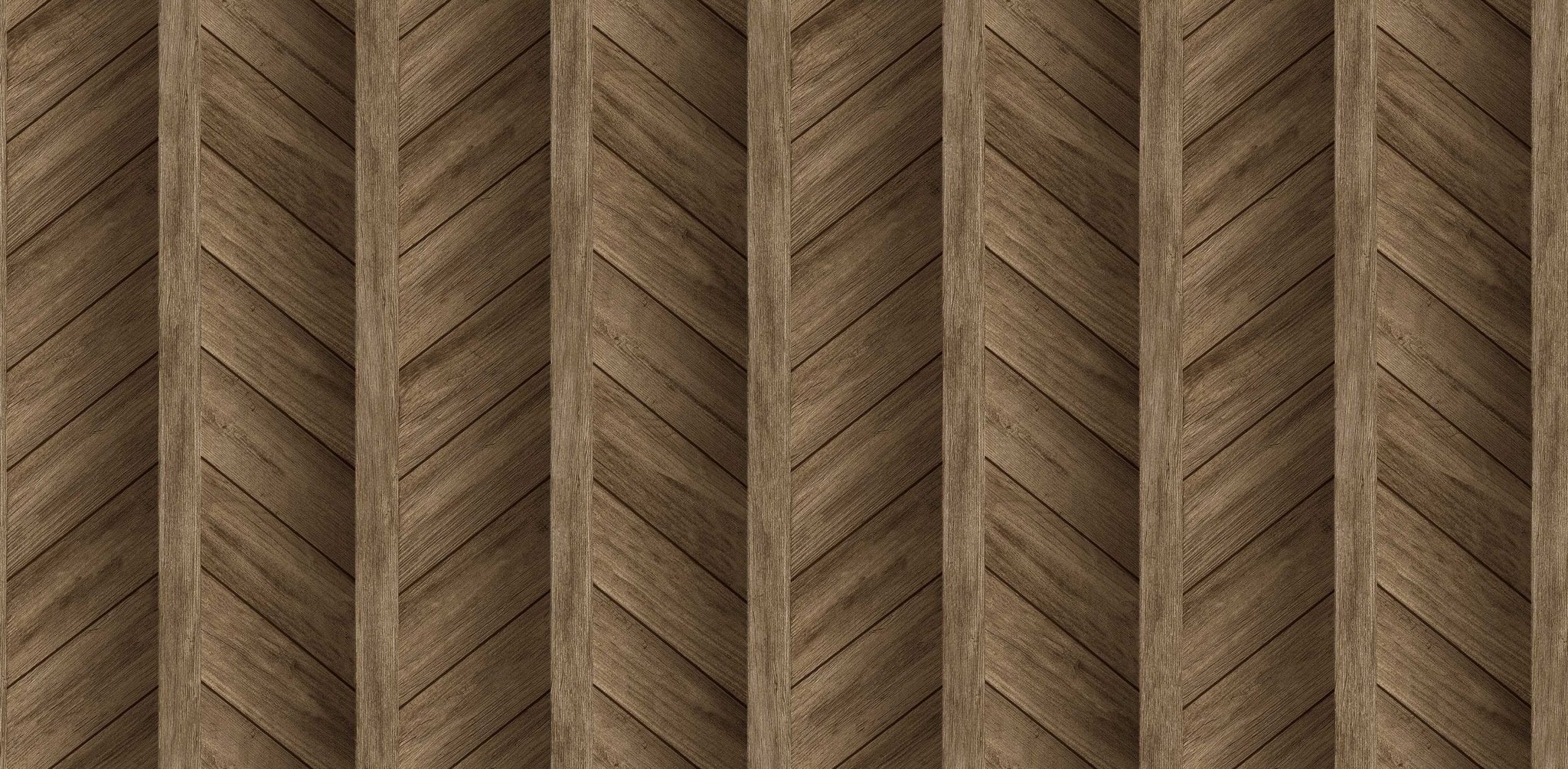 Textured Wallpaper Chevron|Wood|Rustic in Dark Brown