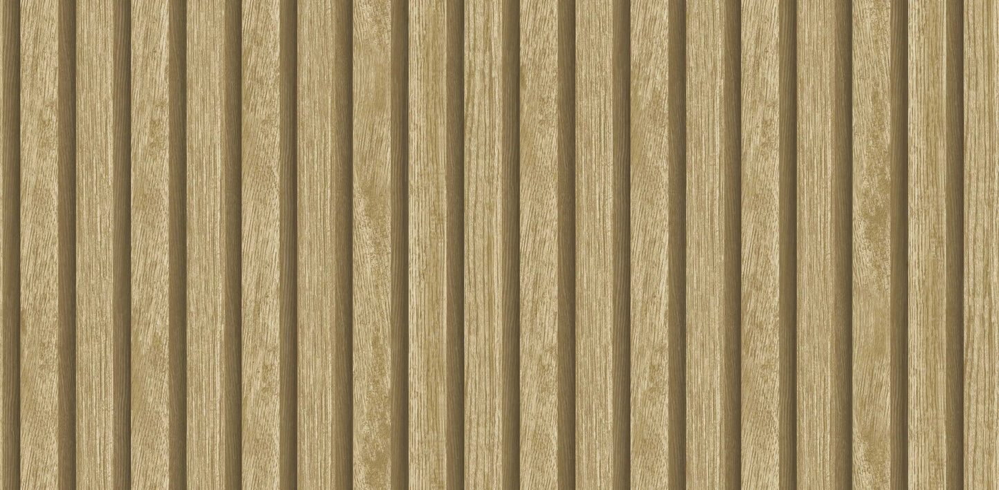Textured Wallpaper Stripes|Wood|Rustic in Yellow