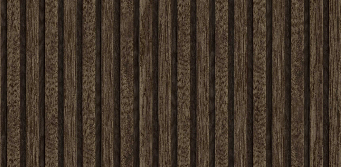 Textured Wallpaper Stripes|Wood|Rustic in Brown