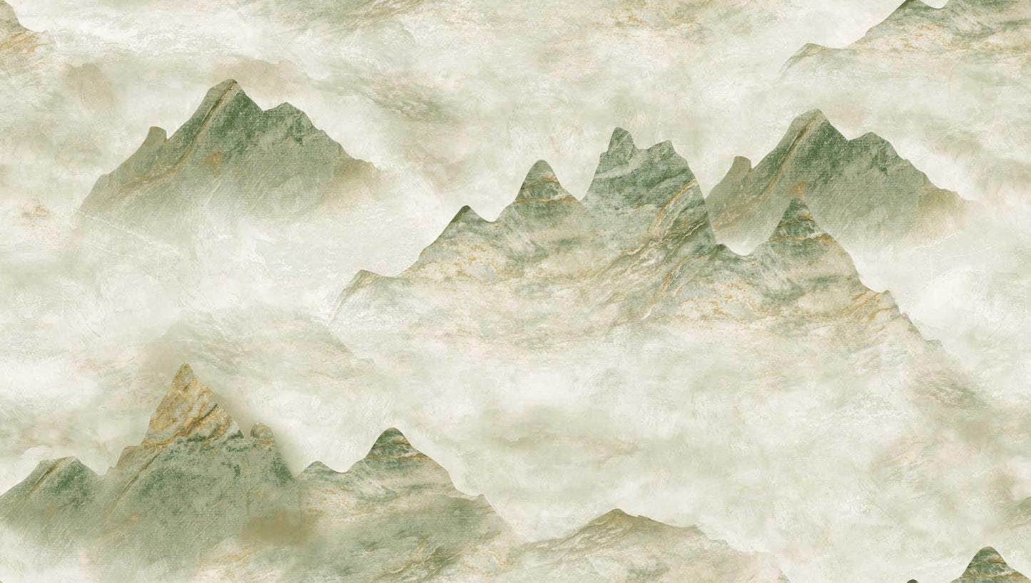 Textured Wallpaper Rustic|Distressed|Grunge in Green