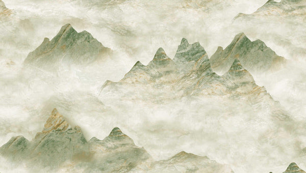 Textured Wallpaper Rustic|Distressed|Grunge in Green