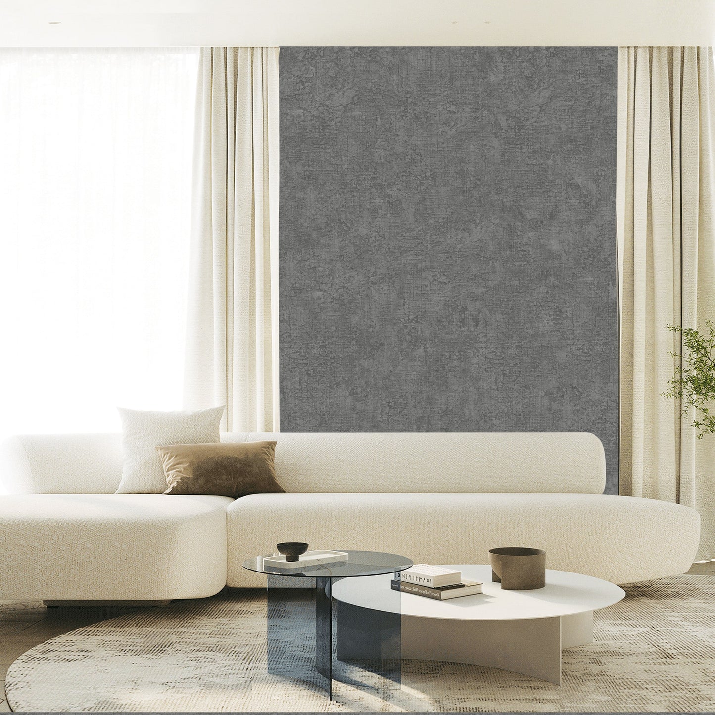 Textured Wallpaper Abstract|Grunge in Charcoal|Grey