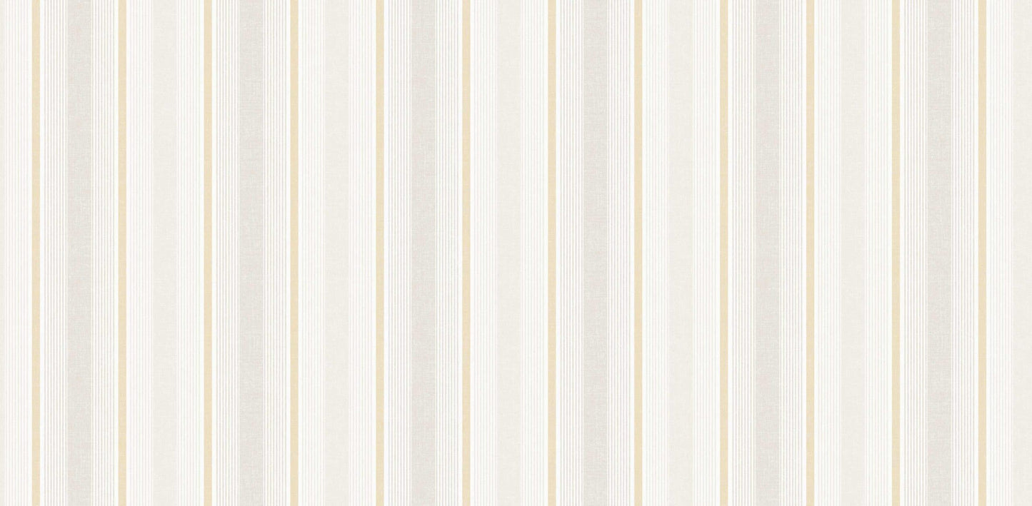 Textured Wallpaper Stripes|Traditional in Beige|Gold