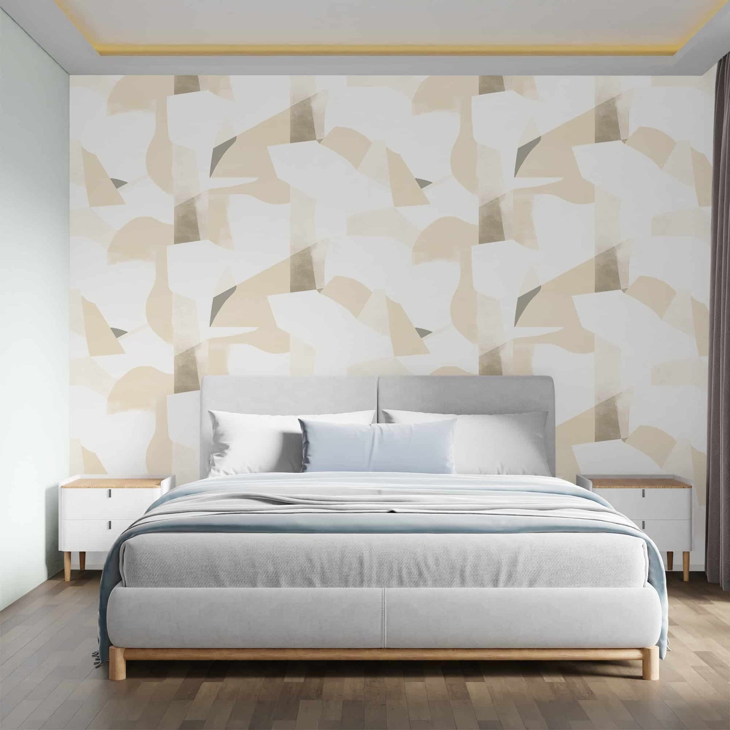 Textured Wallpaper Abstract|Grunge in Ivory|Beige