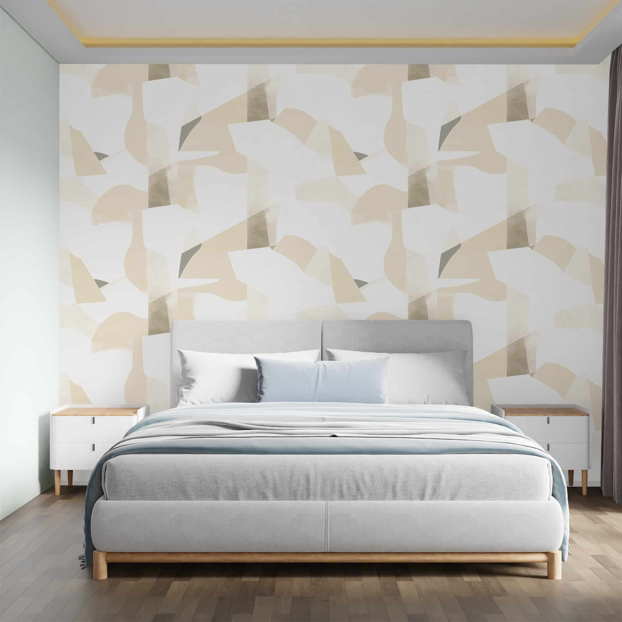 Textured Wallpaper Abstract|Grunge in Ivory|Beige