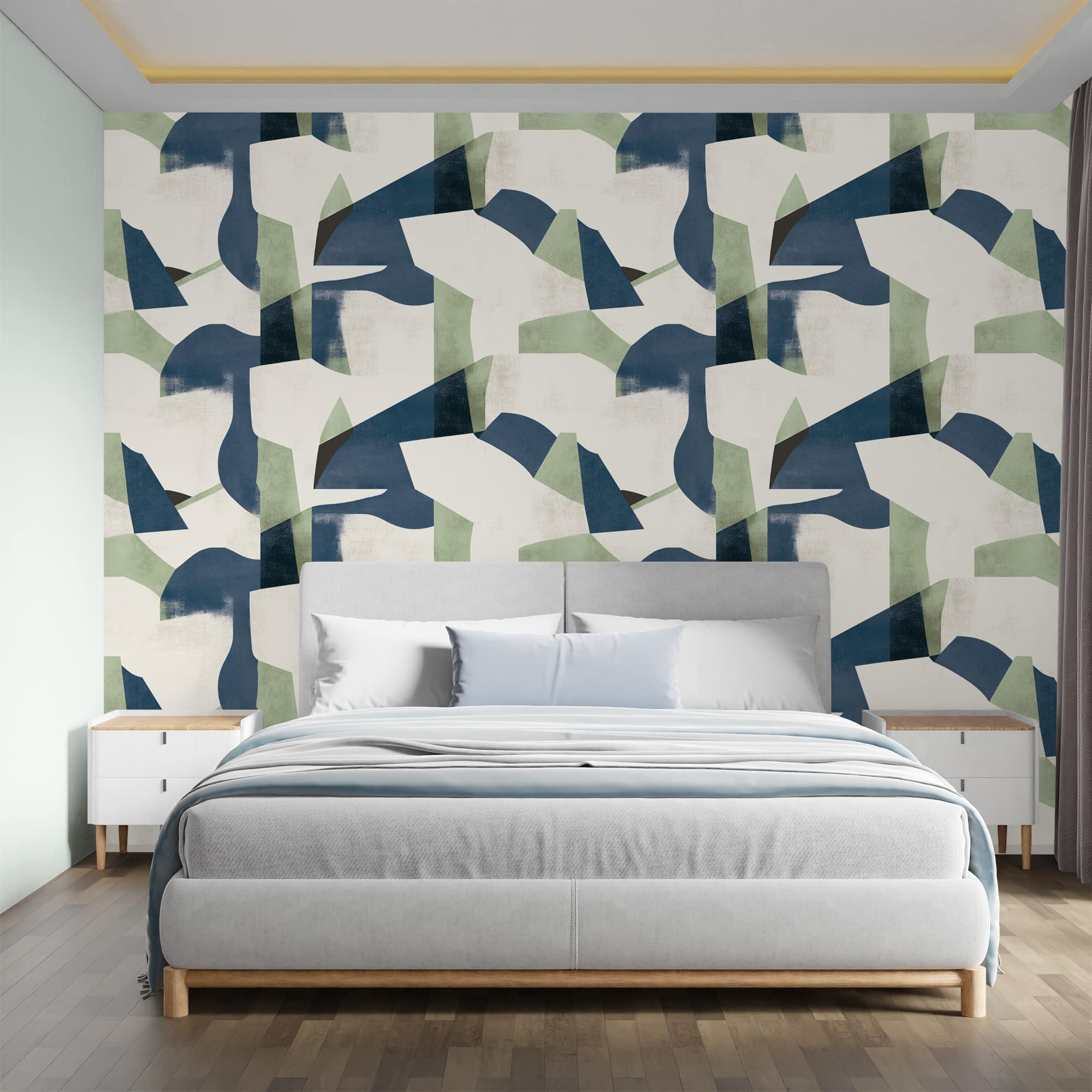 Textured Wallpaper Abstract|Grunge in Blue|Green