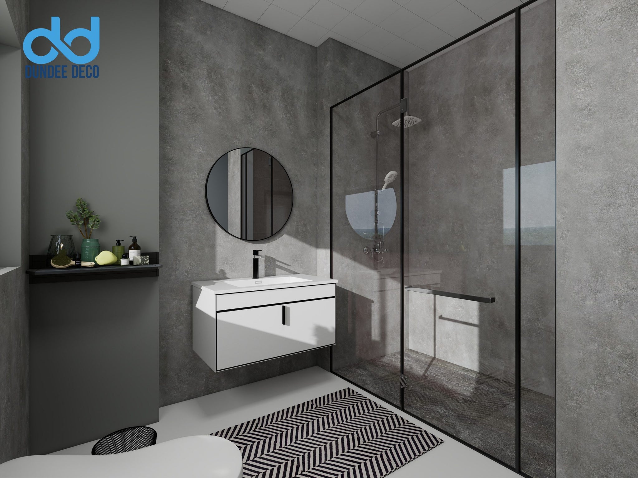 SPC panels Stone in Black|Grey|Tan