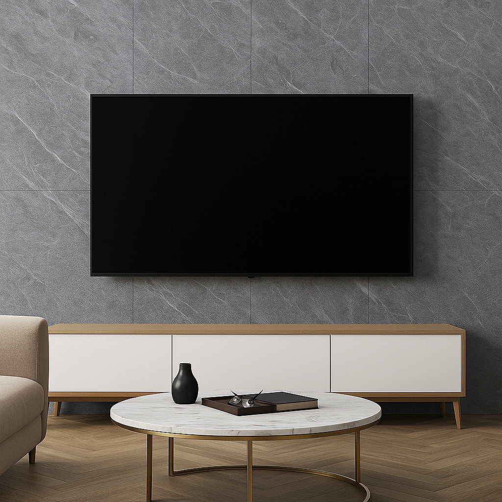 Faux Stone Wall Panels - 2 ft X 4 ft - Waterproof, Matte Textured, DIY Friendly Indoor Wall Cladding  - Black, Grey, Tan