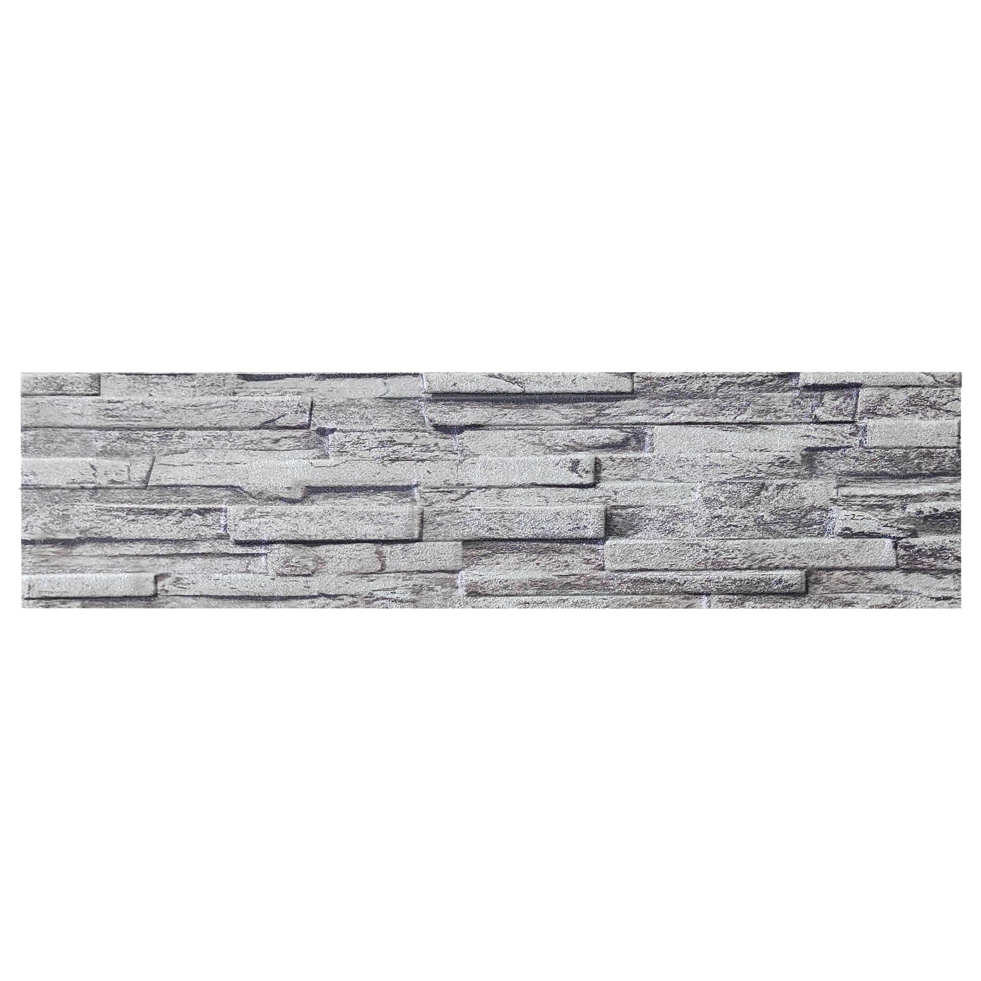 3D Wall Panels Brick Effect - Cladding, Grey Stone Look Wall Paneling, Styrofoam Facing for Living room, Kitchen, Bathroom, Balcony, Bedroom, Set of 14, Covers 36.4 sq ft