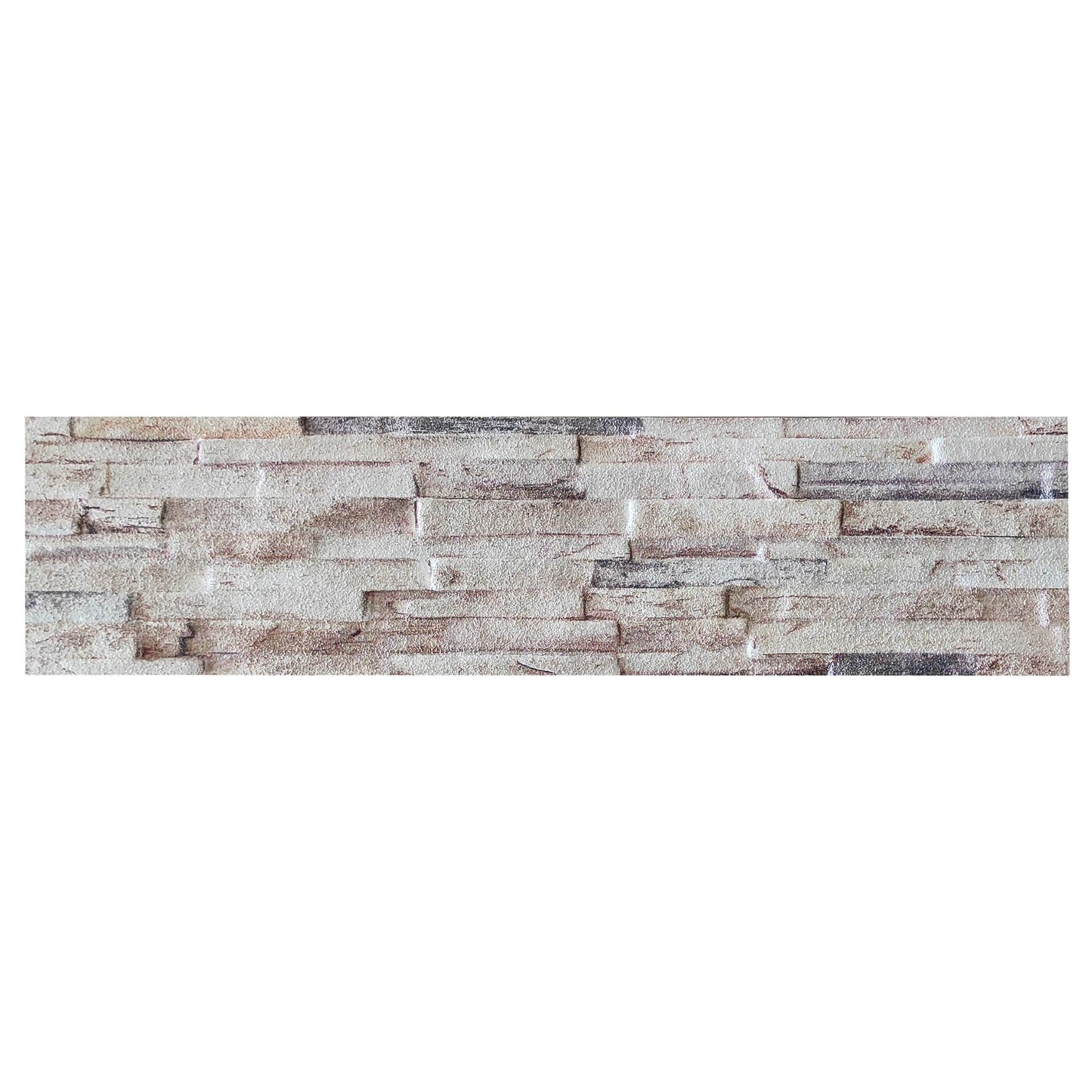 3D Wall Panels Brick Effect - Cladding, Beige Pink Brown Stone Look Wall Paneling, Styrofoam Facing for Living room, Kitchen, Bathroom, Balcony, Bedroom, Set of 14, Covers 36.4 sq ft