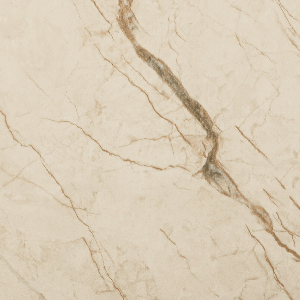 Peel and Stick Vinyl Flooring, Cream Faux Marble Patina Vinyl Floor Tiles, 12" x 24" each, 2 sq.ft. - Single