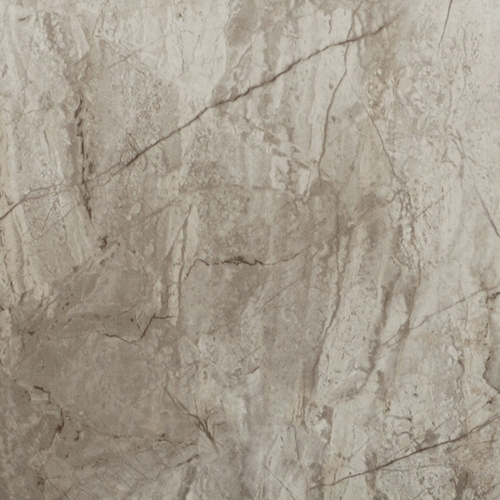 Peel and Stick Vinyl Flooring, Taupe Faux Marble Patina Vinyl Floor Tiles, 12" x 24" each, 2 sq.ft. - Single