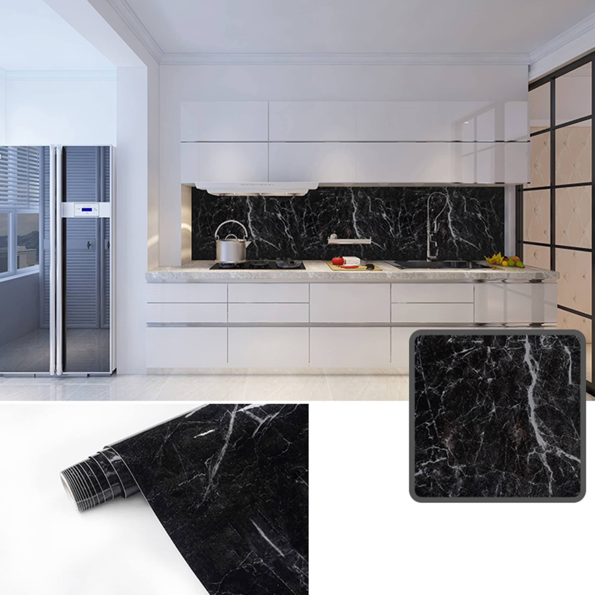 contact paper backsplash