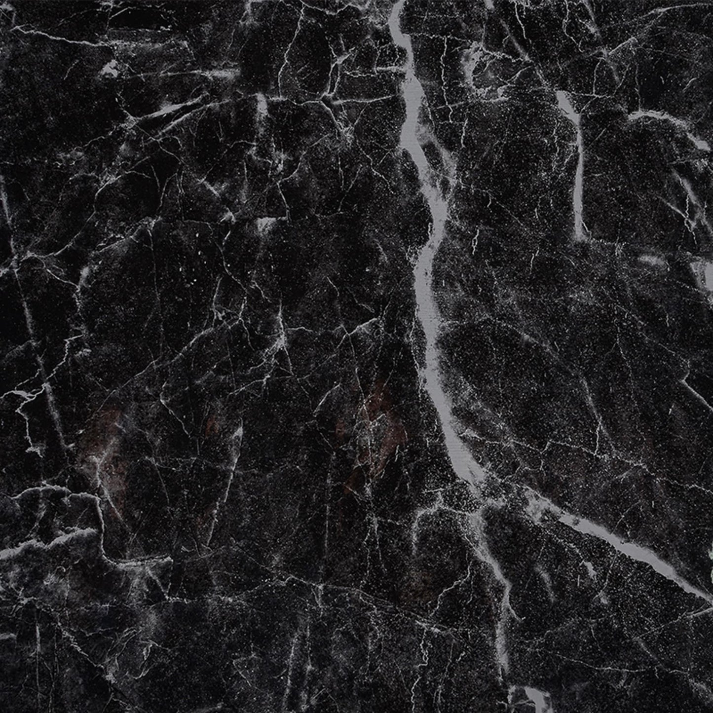 White Black Faux Marble Self Adhesive Contact Paper, Peel and Stick Modern Wallpaper for Kitchen Backsplash, Countertop, Cabinets, Drawers and Shelf Liner, 16 ft X 24 in (5m X 60cm) - 16 ft X 24 in