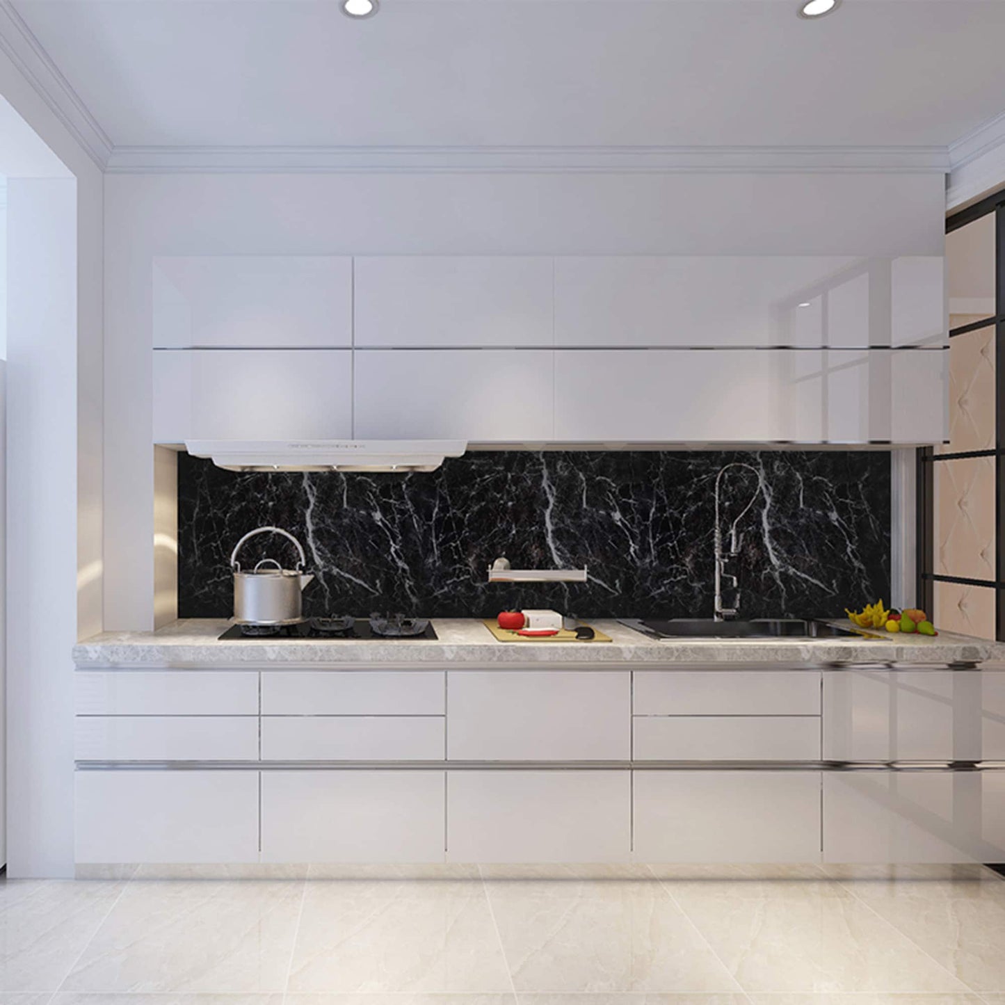 contact paper backsplash