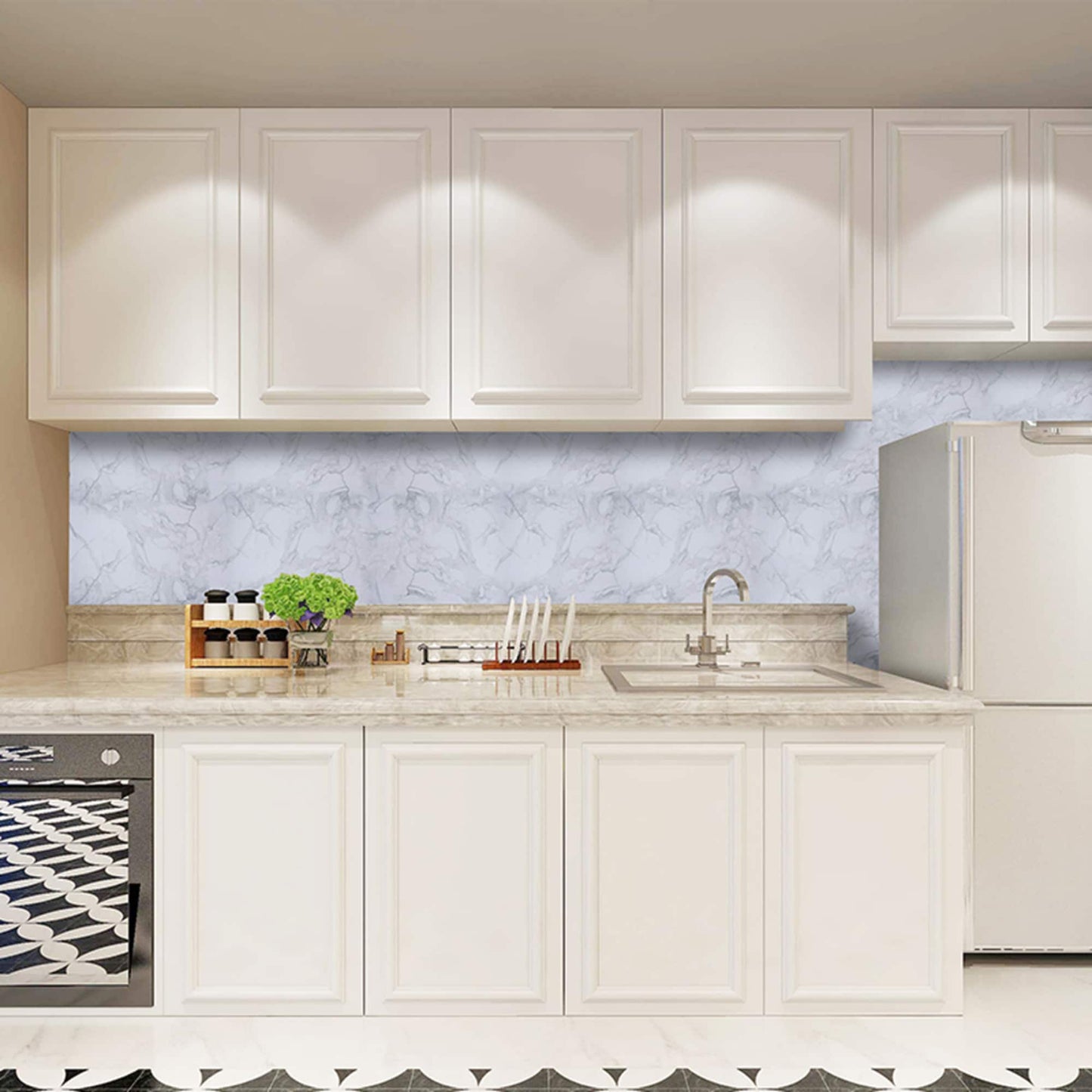 contact paper backsplash