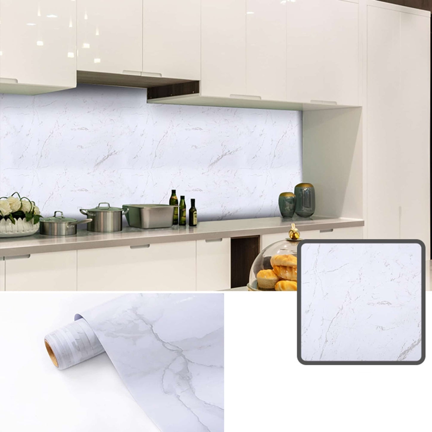 contact paper backsplash