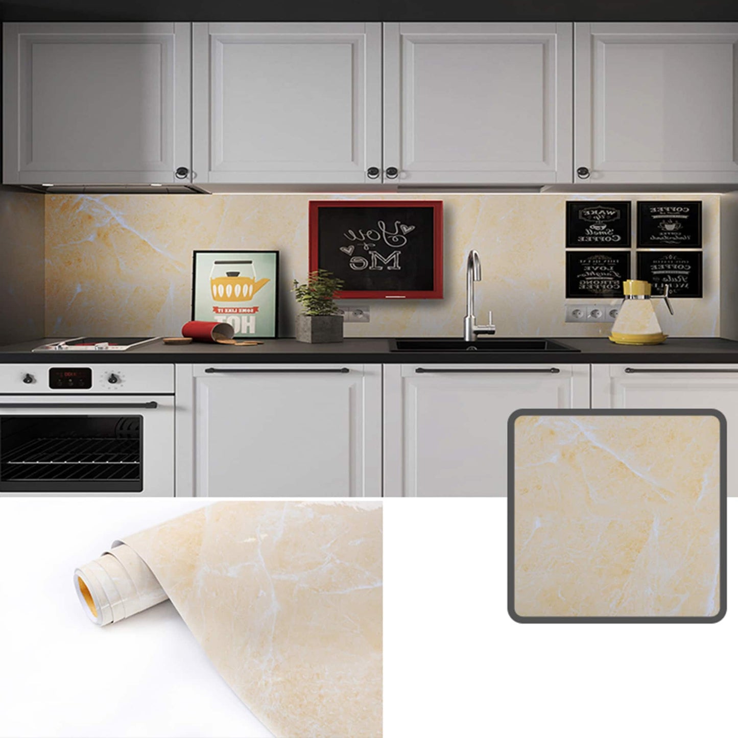 contact paper backsplash