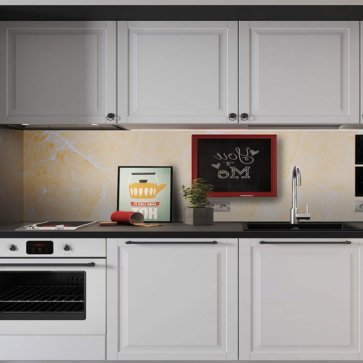 contact paper backsplash