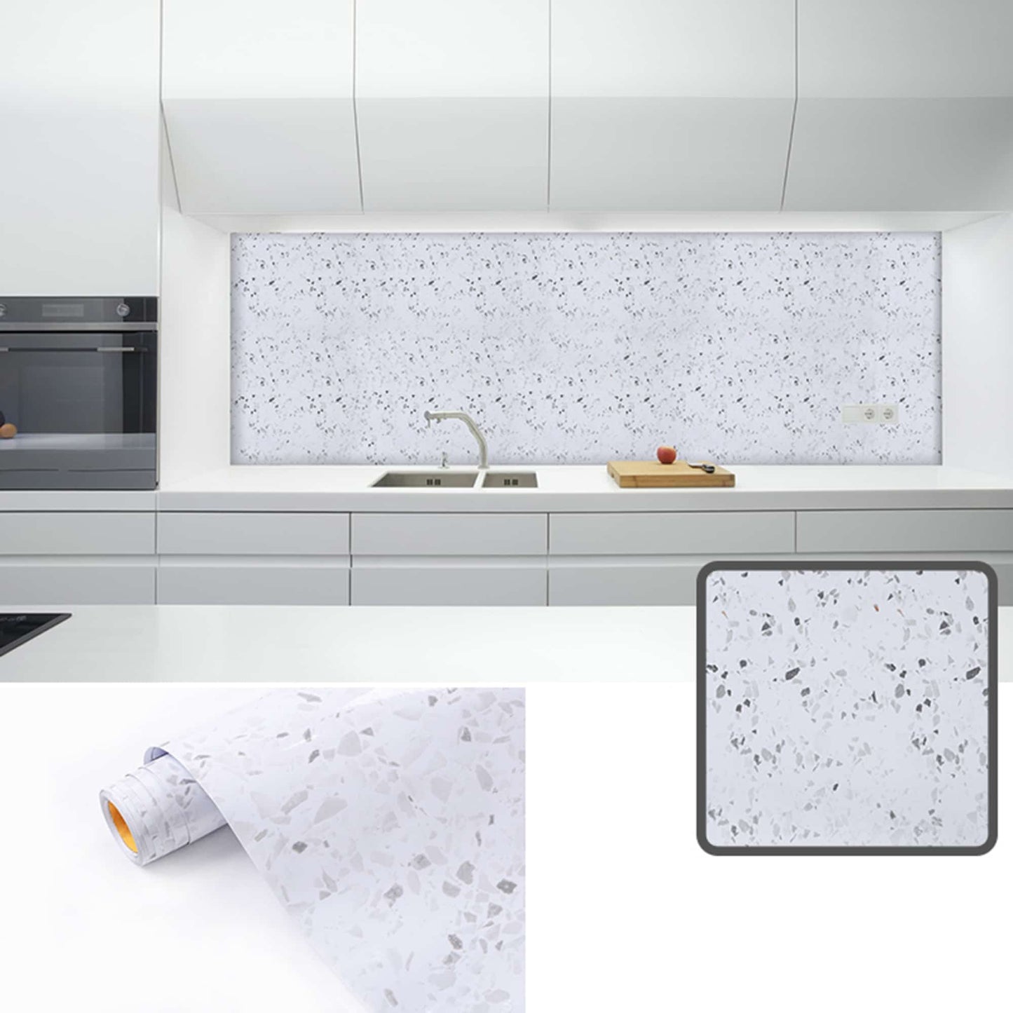 contact paper backsplash
