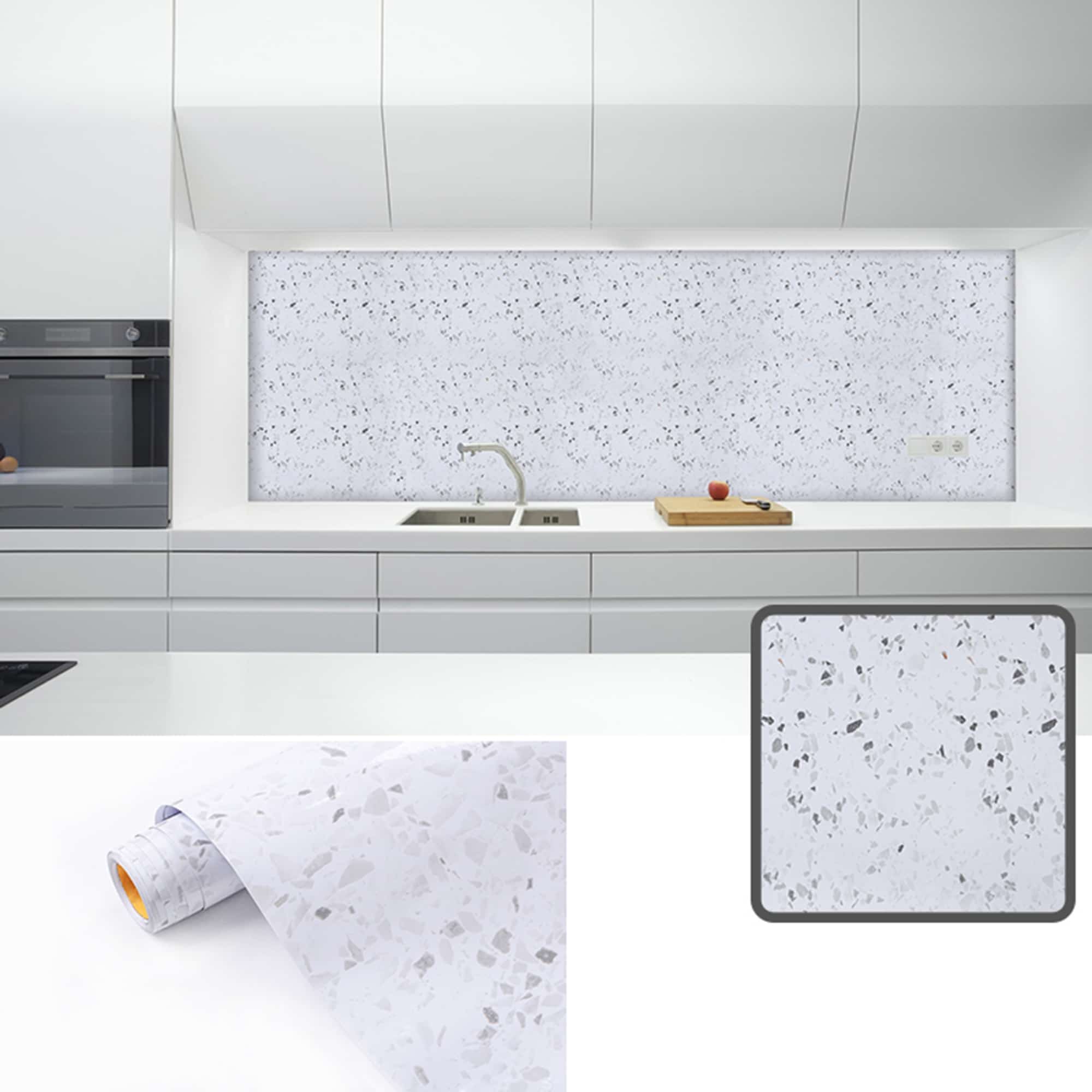 contact paper backsplash