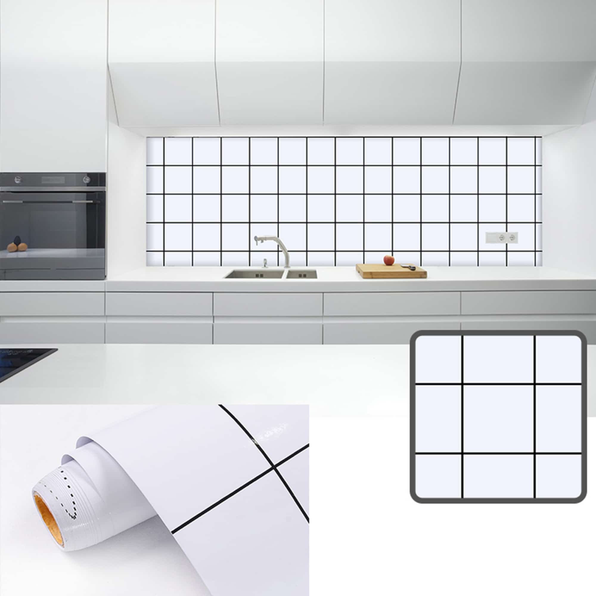 contact paper backsplash