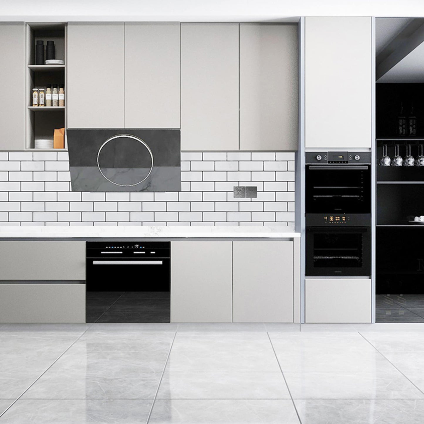 contact paper backsplash