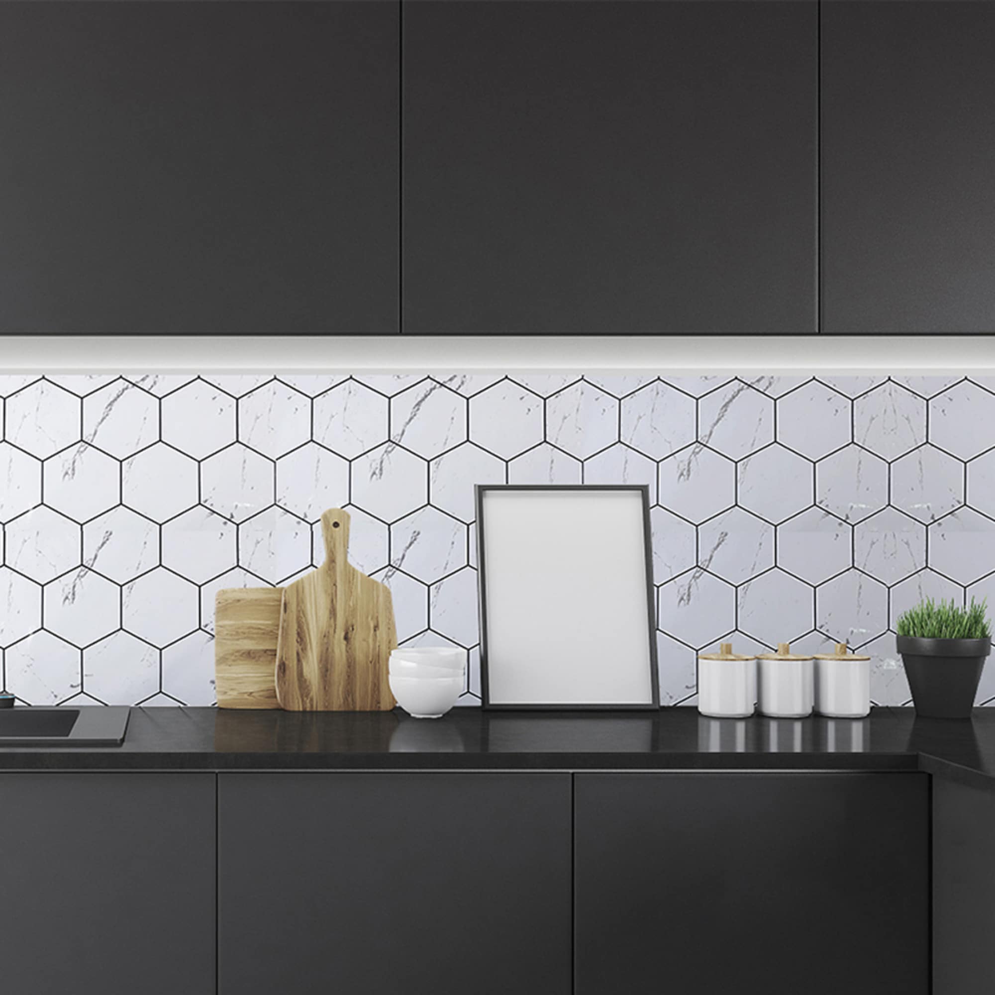 contact paper backsplash