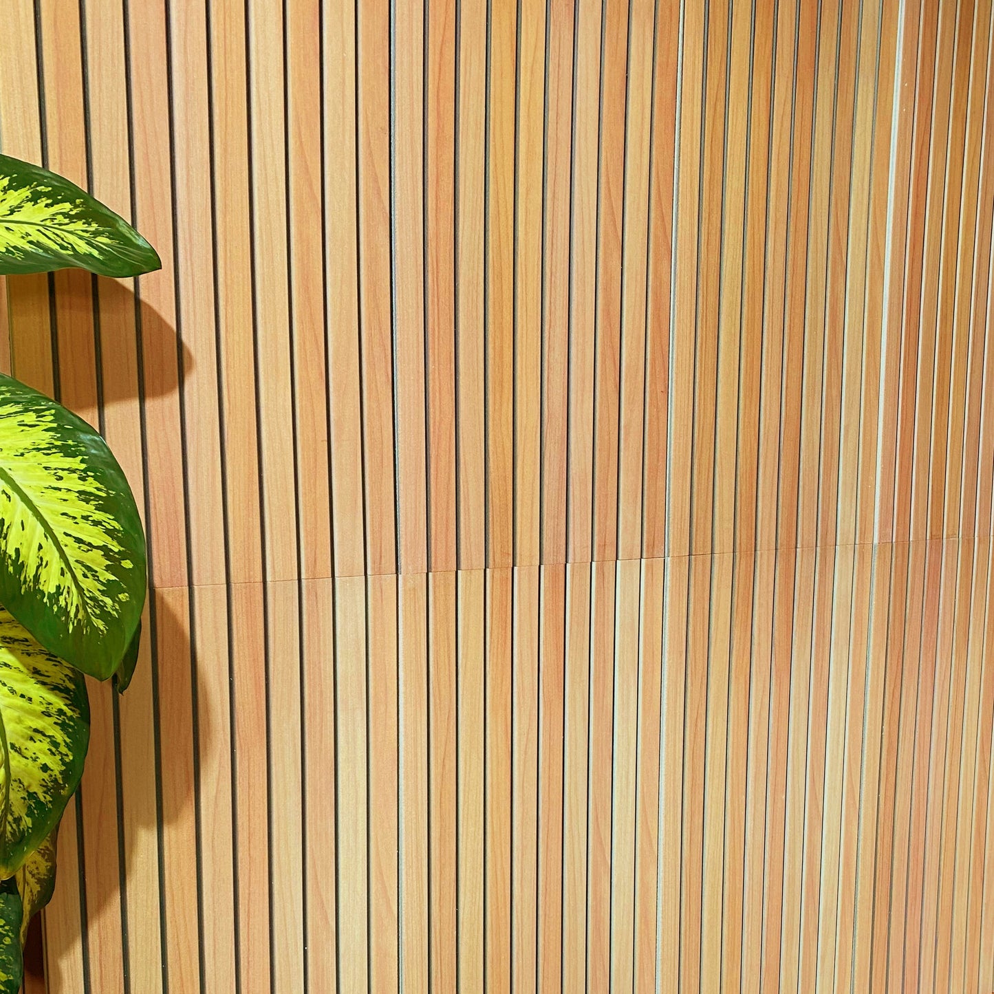 Outlet Yellow Brown Wood Look Wall Paneling, Styrofoam Facing, Single Panel, Covers 5.4 sq ft