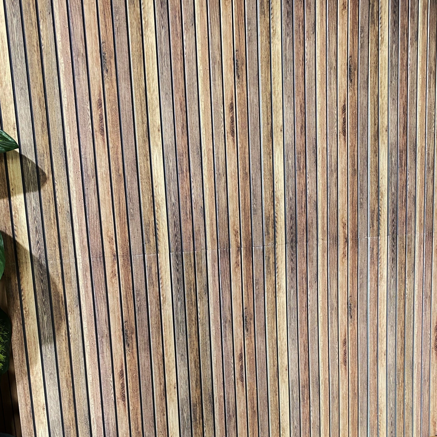 Outlet Distressed Brown Wood Look Wall Paneling, Styrofoam Facing, Single Panel, Covers 5.4 sq ft