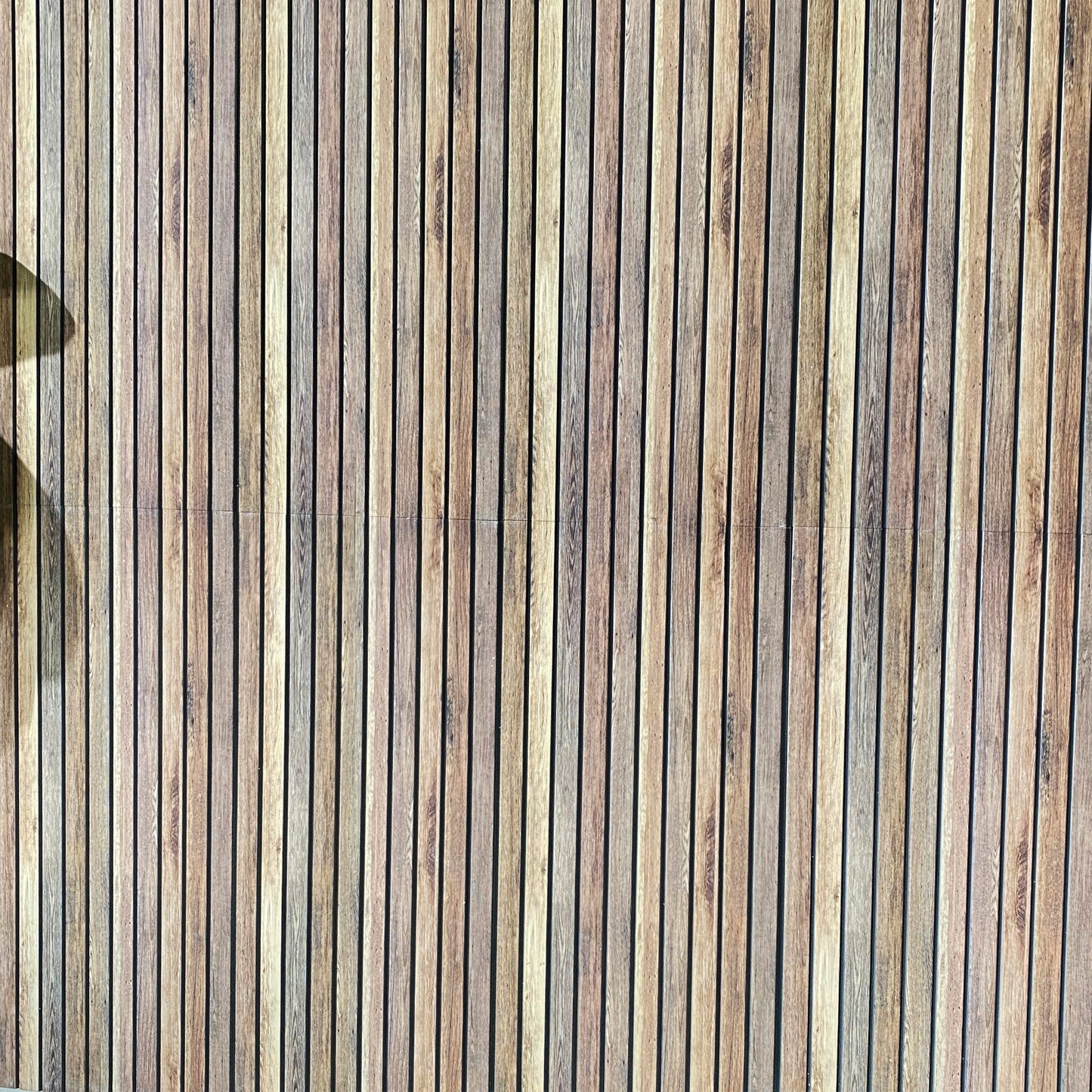 Outlet Distressed Brown Wood Look Wall Paneling, Styrofoam Facing, Single Panel, Covers 5.4 sq ft