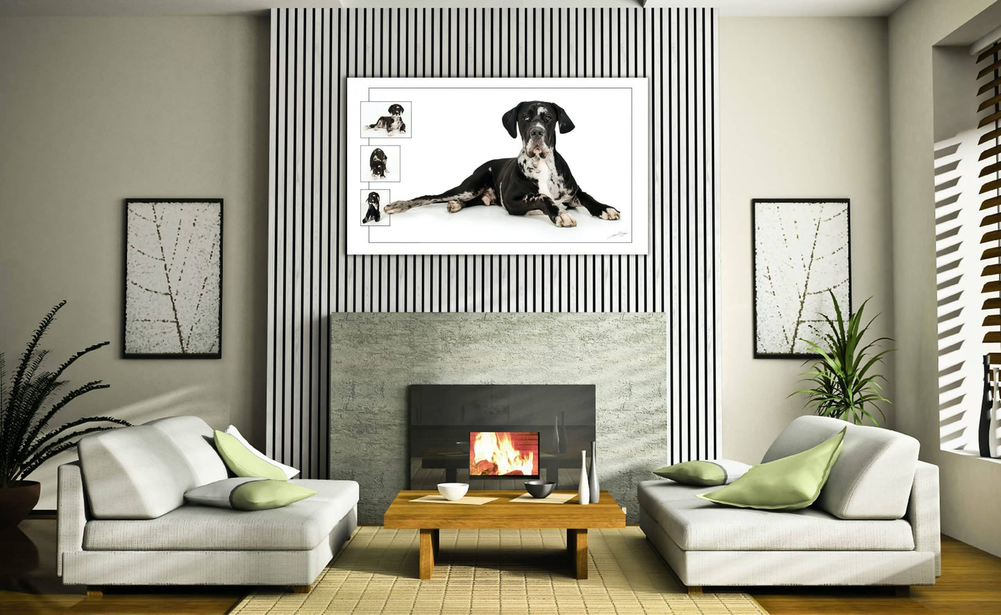 Dundee Deco Slat Wall Panels - Faux Wood Styrofoam Wall Paneling for Interior and Exterior Walls - Extra Long Fluted Acoustic Wall Panels,  Modern Wood Slats for Accent Walls - Grey White, 106 in x 10 in, Pack of 3, Total Coverage 22 sq ft