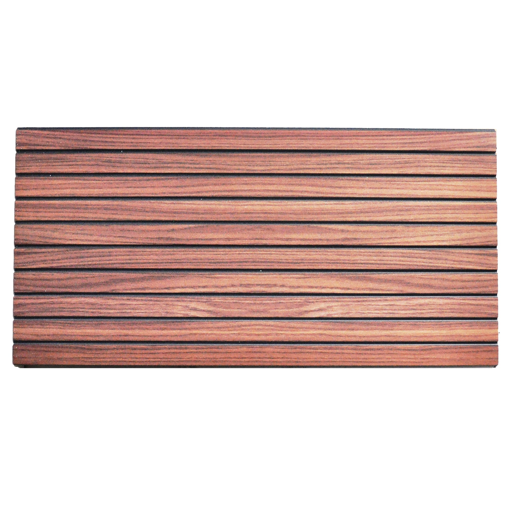 Dundee Deco 3D Wall Panels Wooden Effect - Cladding, Auburn Wood Look Wall Paneling, Styrofoam Facing for Interior and Exterior Applications, DIY, Set of 10, Covers 54 sq ft