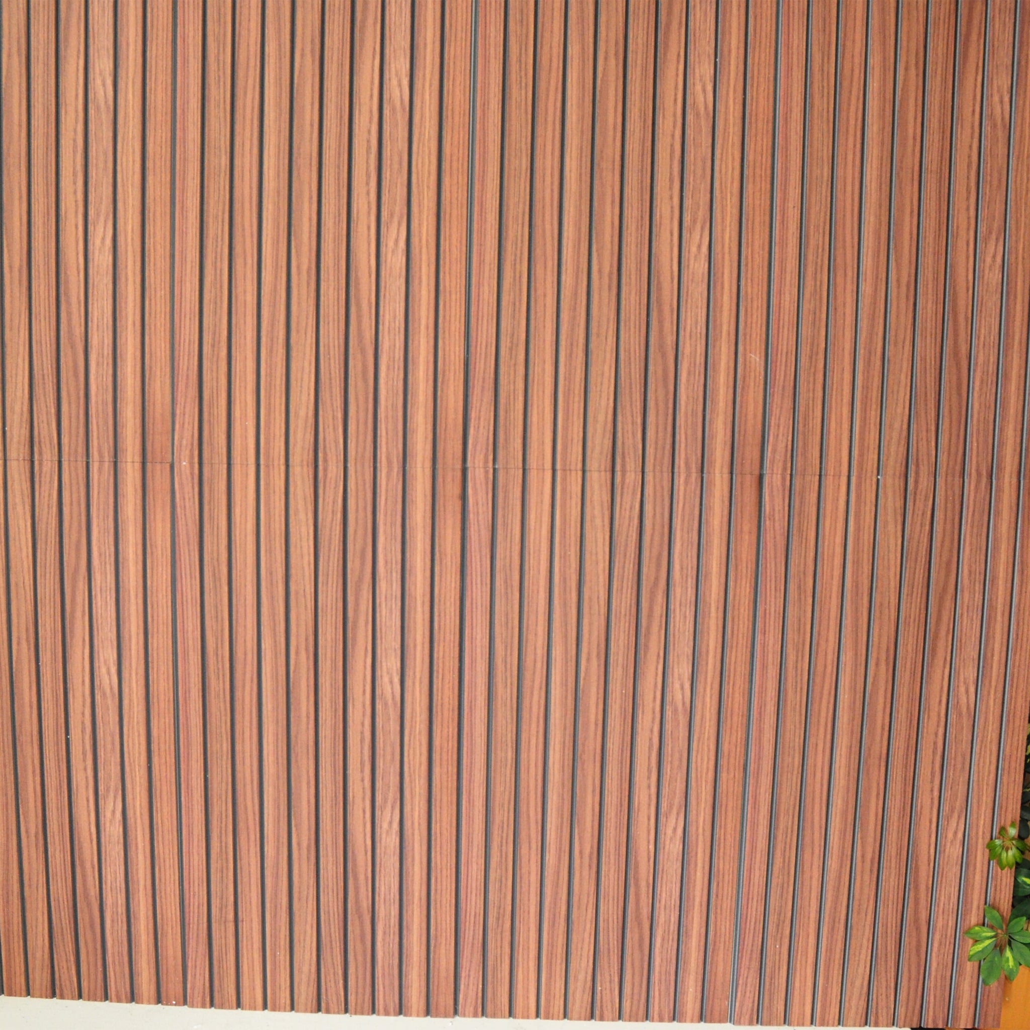 Outlet Auburn Wood Look Wall Paneling, Styrofoam Facing, Single Panel, Covers 5.4 sq ft