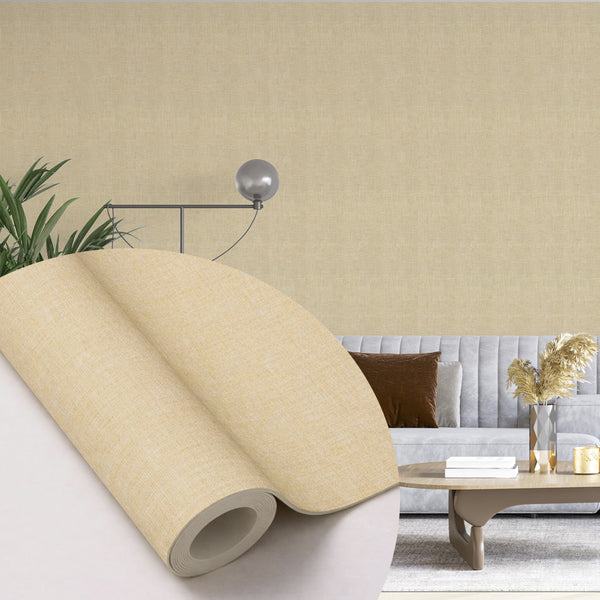 Peel & Stick Fabric Textured Wallpaper Roll
