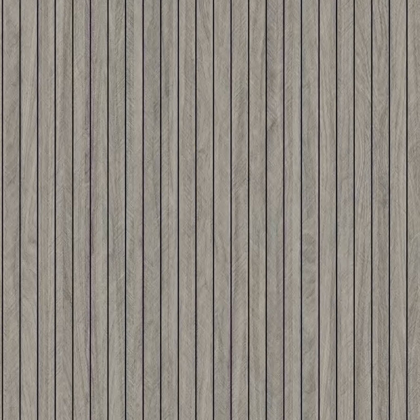 Peel & Stick Slat Textured Wallpaper Roll - Wood Grain Foam Decorative Wall Finishing - Grey