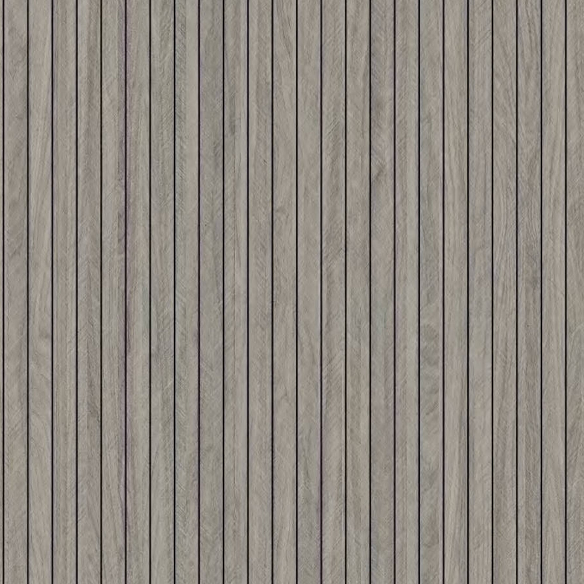 Peel & Stick Slat Textured Wallpaper Roll - Wood Grain Foam Decorative Wall Finishing - Grey