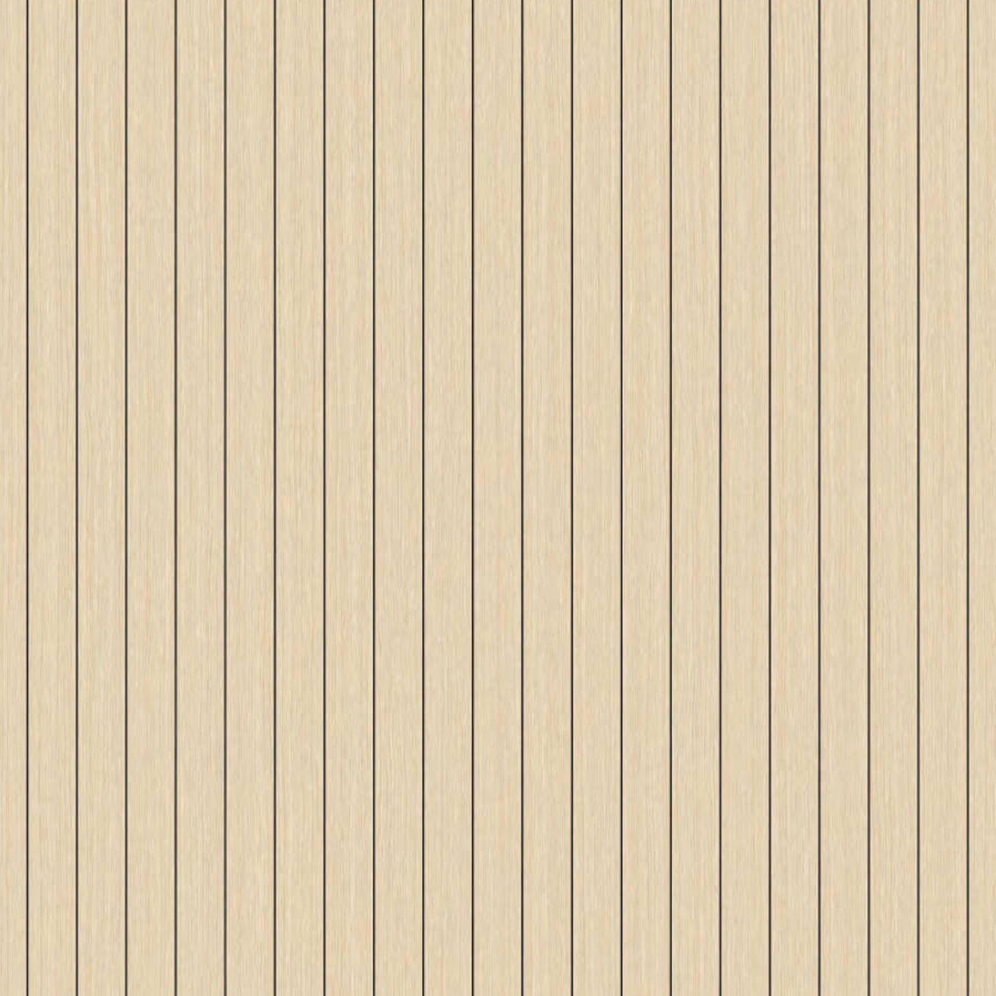 Peel & Stick Slat Textured Wallpaper Roll - Wood Grain Foam Decorative Wall Finishing - Beige