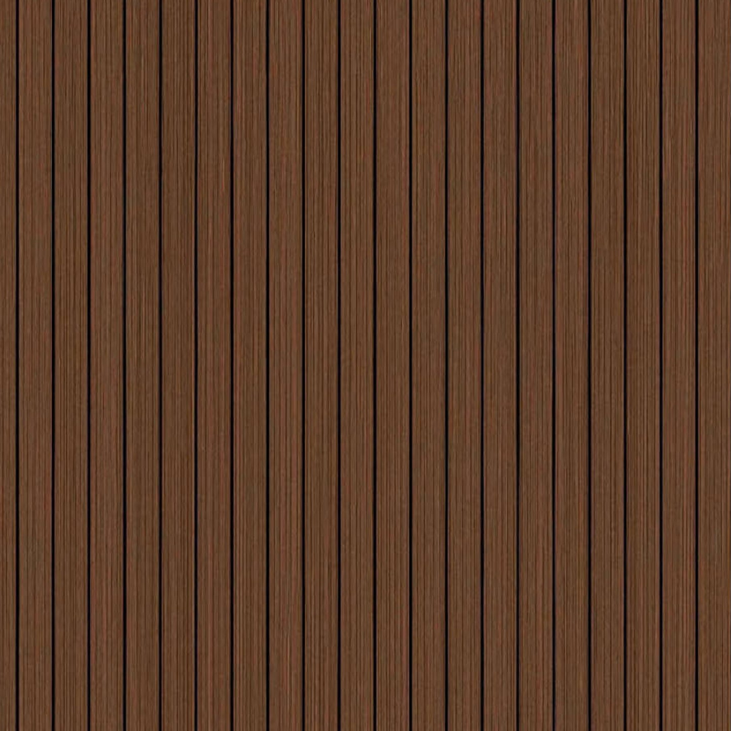 Peel & Stick Slat Textured Wallpaper Roll - Wood Grain Foam Decorative Wall Finishing - Brown
